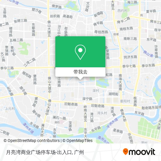 月亮湾商业广场停车场-出入口地图