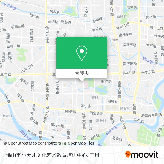 佛山市小天才文化艺术教育培训中心地图