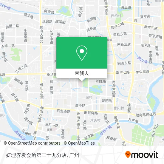 妍理养发会所第三十九分店地图
