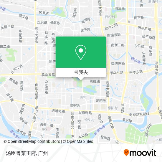 汤臣粤菜王府地图