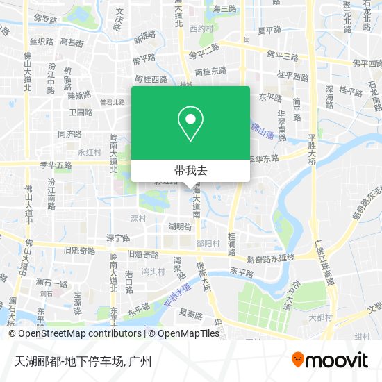 天湖郦都-地下停车场地图