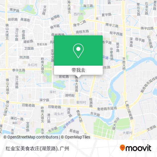 红金宝美食农庄(湖景路)地图