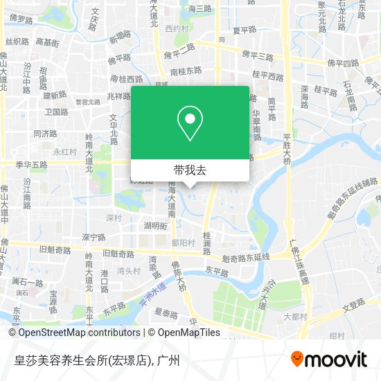 皇莎美容养生会所(宏璟店)地图