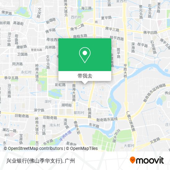 兴业银行(佛山季华支行)地图