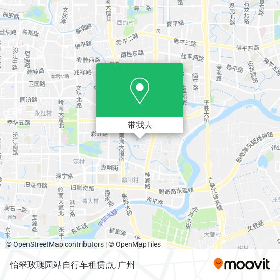 怡翠玫瑰园站自行车租赁点地图
