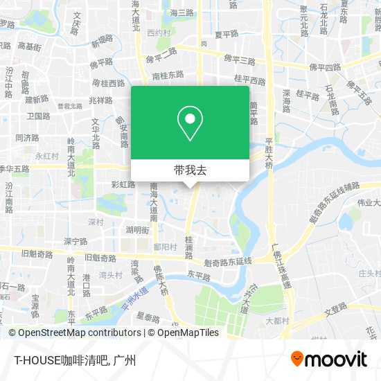 T-HOUSE咖啡清吧地图
