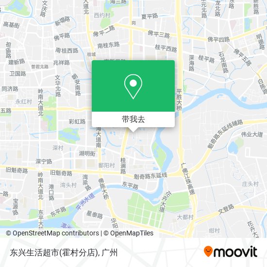 东兴生活超市(霍村分店)地图