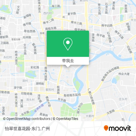 怡翠世嘉花园-东门地图