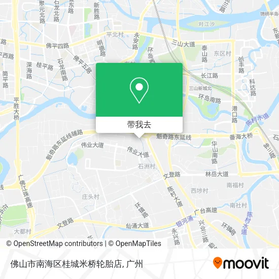 佛山市南海区桂城米桥轮胎店地图