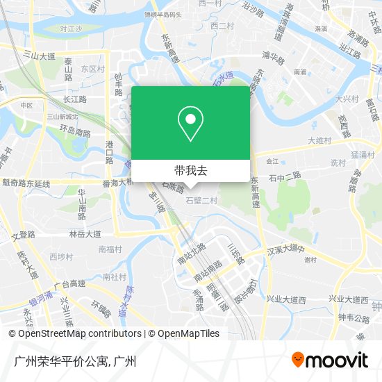 广州荣华平价公寓地图