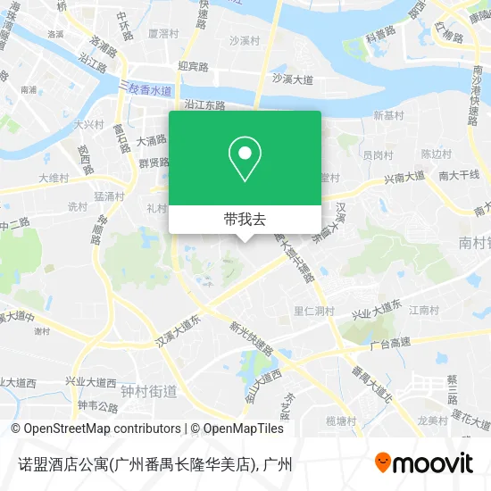 诺盟酒店公寓(广州番禺长隆华美店)地图