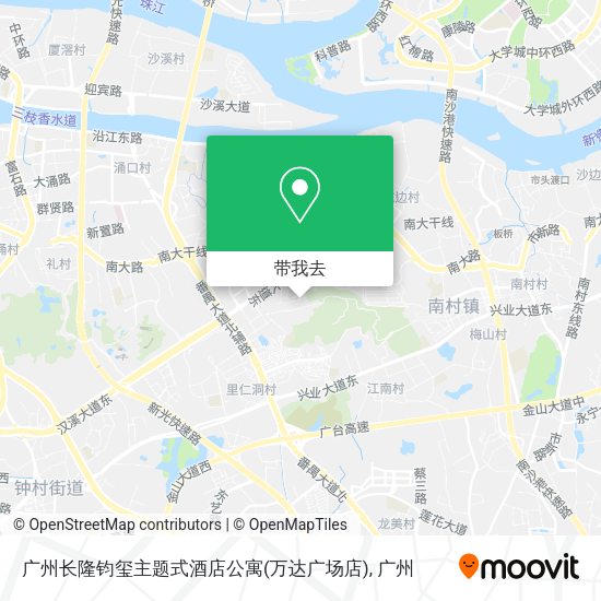 广州长隆钧玺主题式酒店公寓(万达广场店)地图