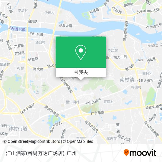 江山酒家(番禺万达广场店)地图
