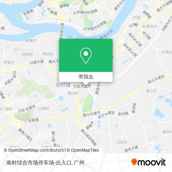 南村综合市场停车场-出入口地图