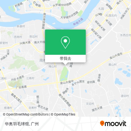 华奥羽毛球馆地图