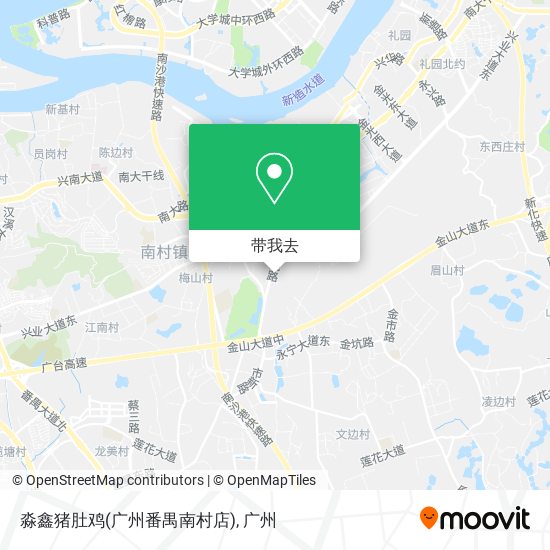 淼鑫猪肚鸡(广州番禺南村店)地图