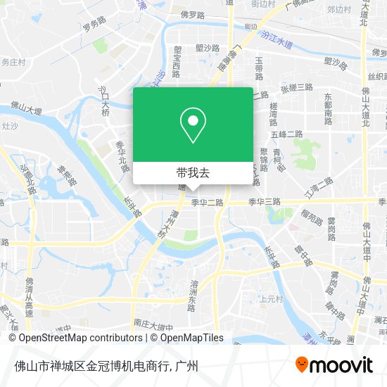 佛山市禅城区金冠博机电商行地图