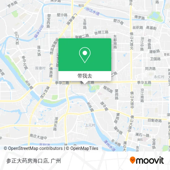 参正大药房海口店地图