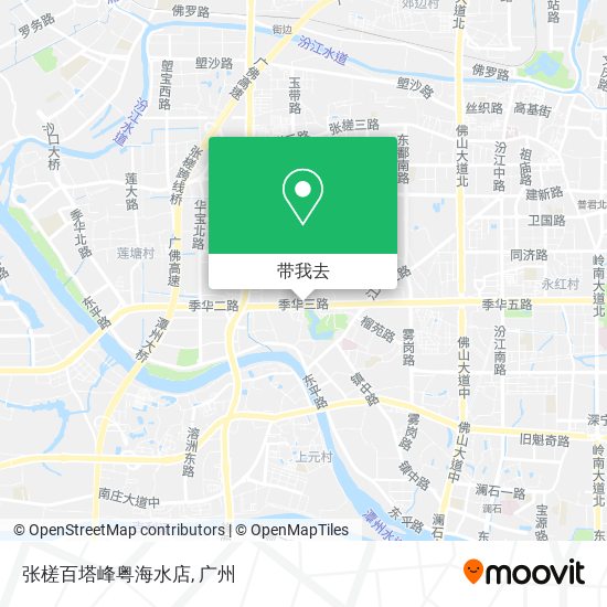 张槎百塔峰粤海水店地图