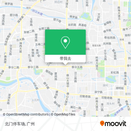 北门停车场地图