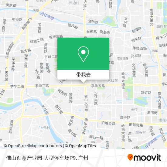 佛山创意产业园-大型停车场P9地图