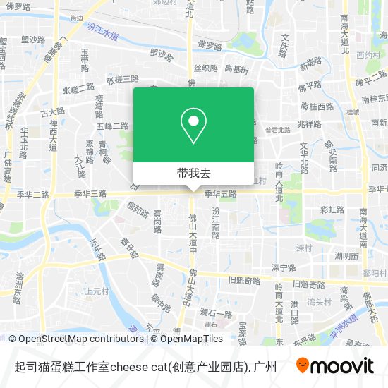 起司猫蛋糕工作室cheese cat(创意产业园店)地图