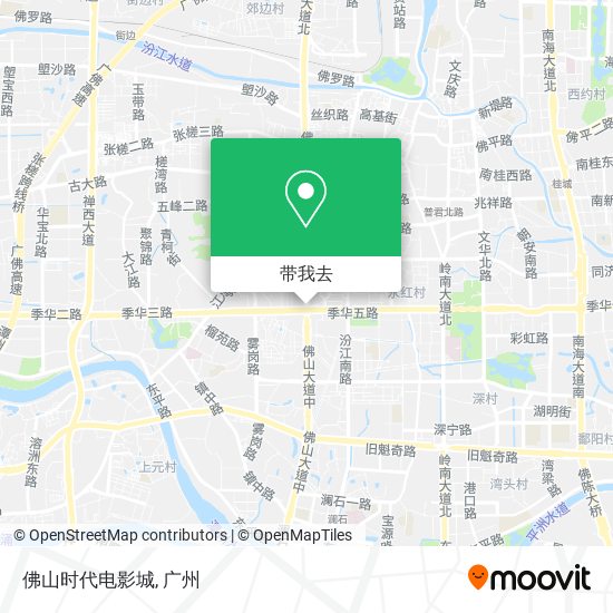 佛山时代电影城地图
