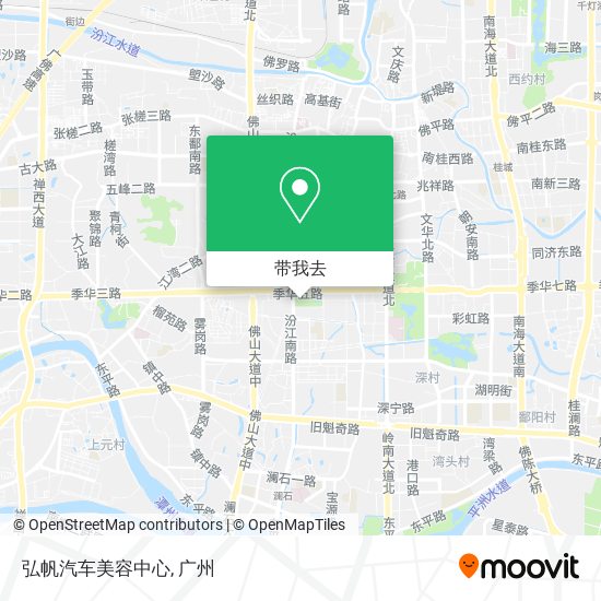弘帆汽车美容中心地图
