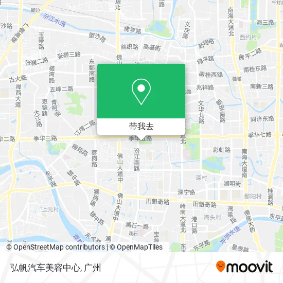 弘帆汽车美容中心地图