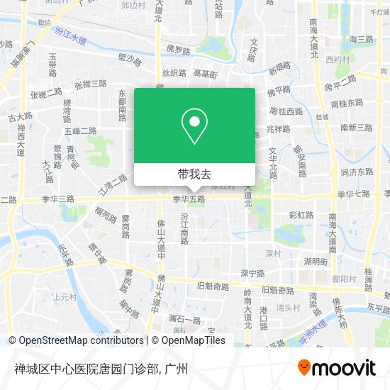 禅城区中心医院唐园门诊部地图
