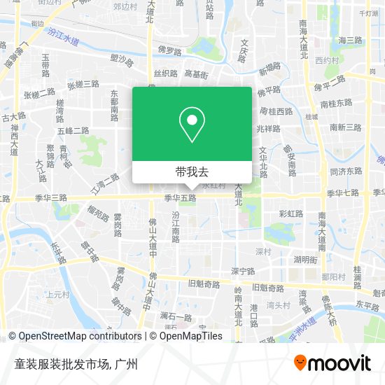 童装服装批发市场地图