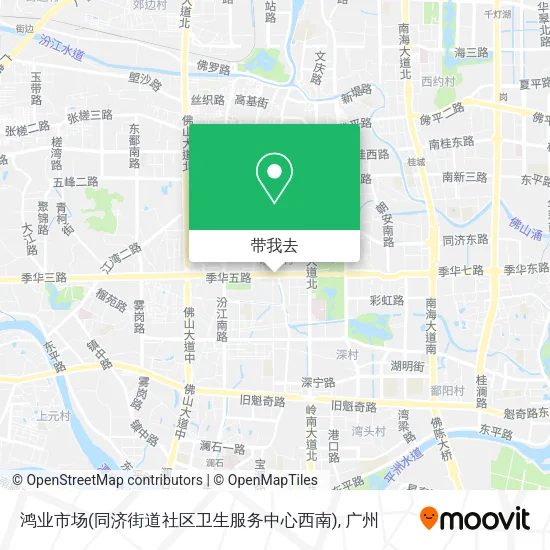 鸿业市场(同济街道社区卫生服务中心西南)地图