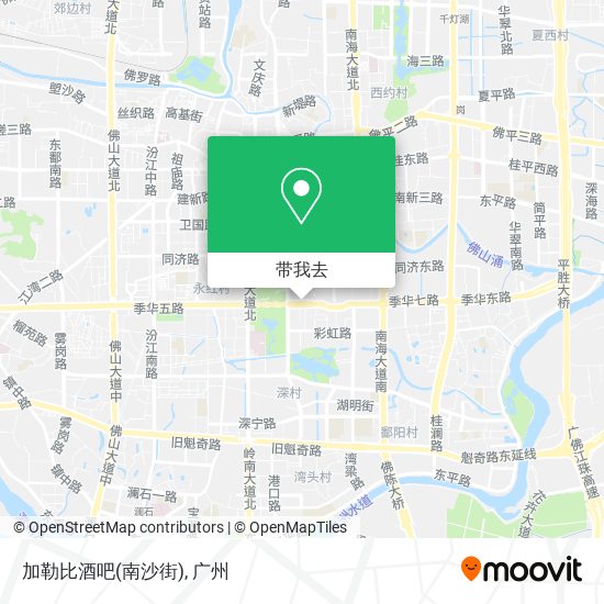 加勒比酒吧(南沙街)地图