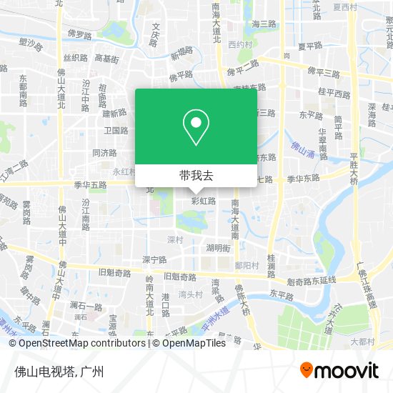 佛山电视塔地图