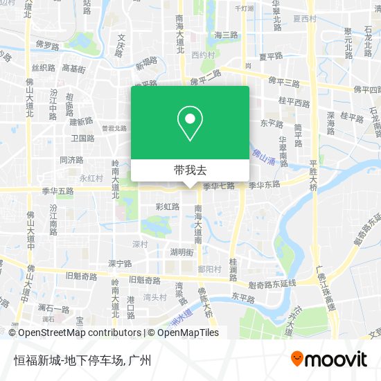 恒福新城-地下停车场地图
