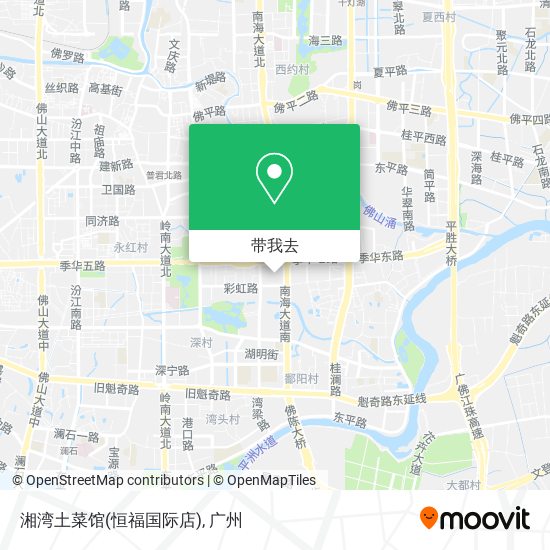 湘湾土菜馆(恒福国际店)地图