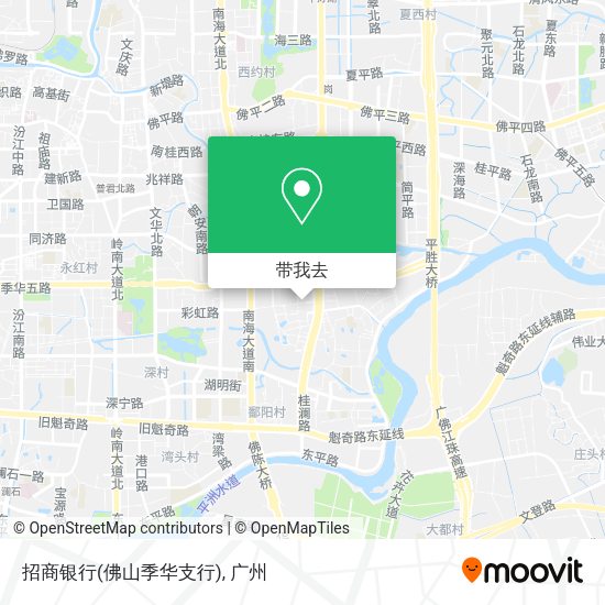 招商银行(佛山季华支行)地图