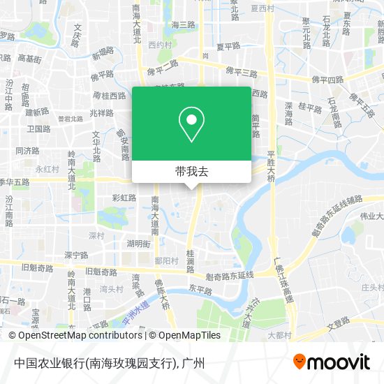 中国农业银行(南海玫瑰园支行)地图