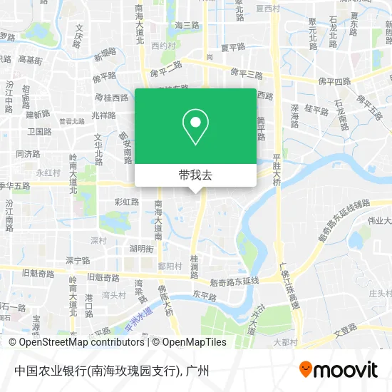 中国农业银行(南海玫瑰园支行)地图