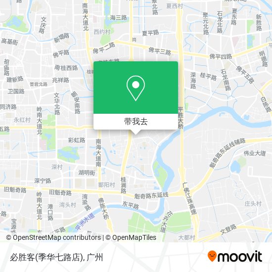 必胜客(季华七路店)地图