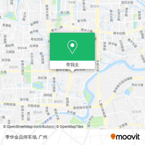 季华金品停车场地图
