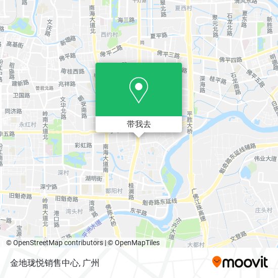 金地珑悦销售中心地图