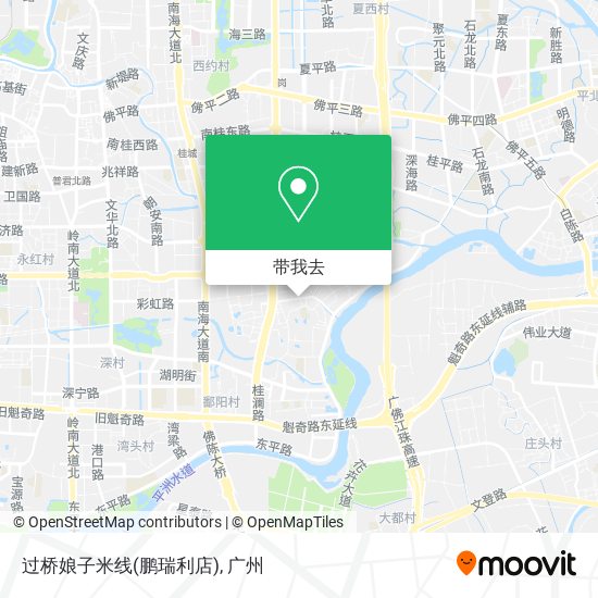 过桥娘子米线(鹏瑞利店)地图