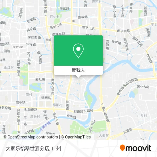 大家乐怡翠世嘉分店地图