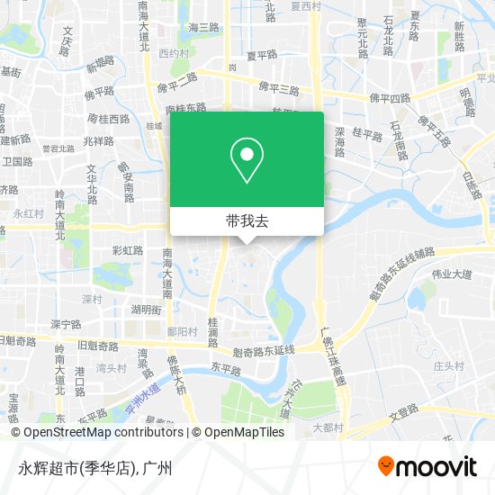 永辉超市(季华店)地图