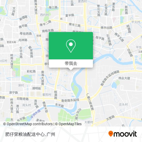 肥仔荣粮油配送中心地图