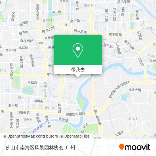 佛山市南海区风景园林协会地图