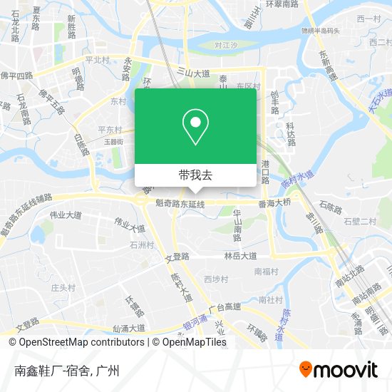 南鑫鞋厂-宿舍地图