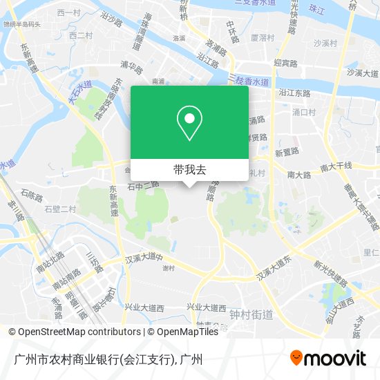 广州市农村商业银行(会江支行)地图