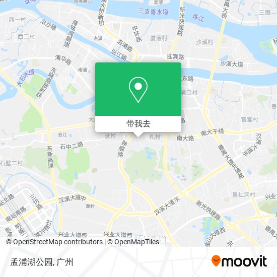 孟浦湖公园地图